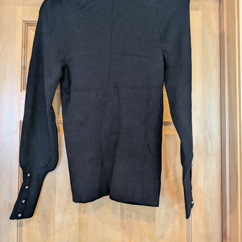 Ann Taylor Black Knit Top - Picture 6 of 8